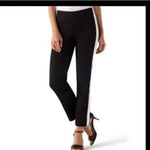 NWT White House Black Market Womens Black & White Pants Size 4